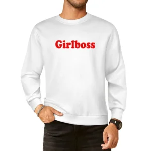Girlboss Fun Popular Women Celebrity Graphic Instagram Blogger European Size Pullover Sweater