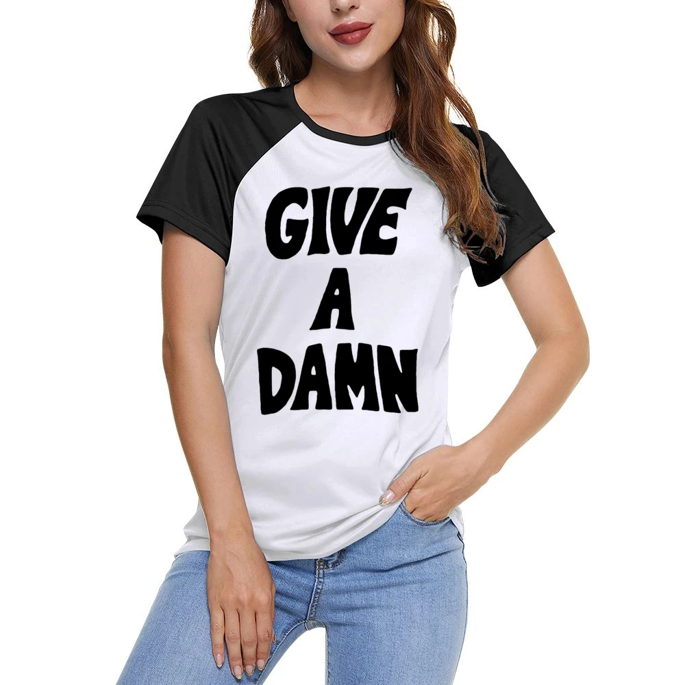 Give A Damn Turner Arctic Monkeys Popular Glastonbury Concert Music Fa Women Ladies Short Sleeve T-Shirt