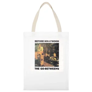 Go Betweens Before Hollywood Album Cover Distressed Image White Canvas Tote Shopping Bag