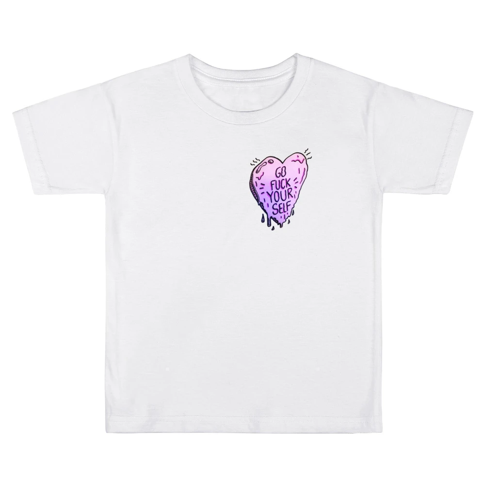 Go Fuck Your Self Heart Fun Popular Graphic Tee Shirt Kids Boys Girls T-Shirt