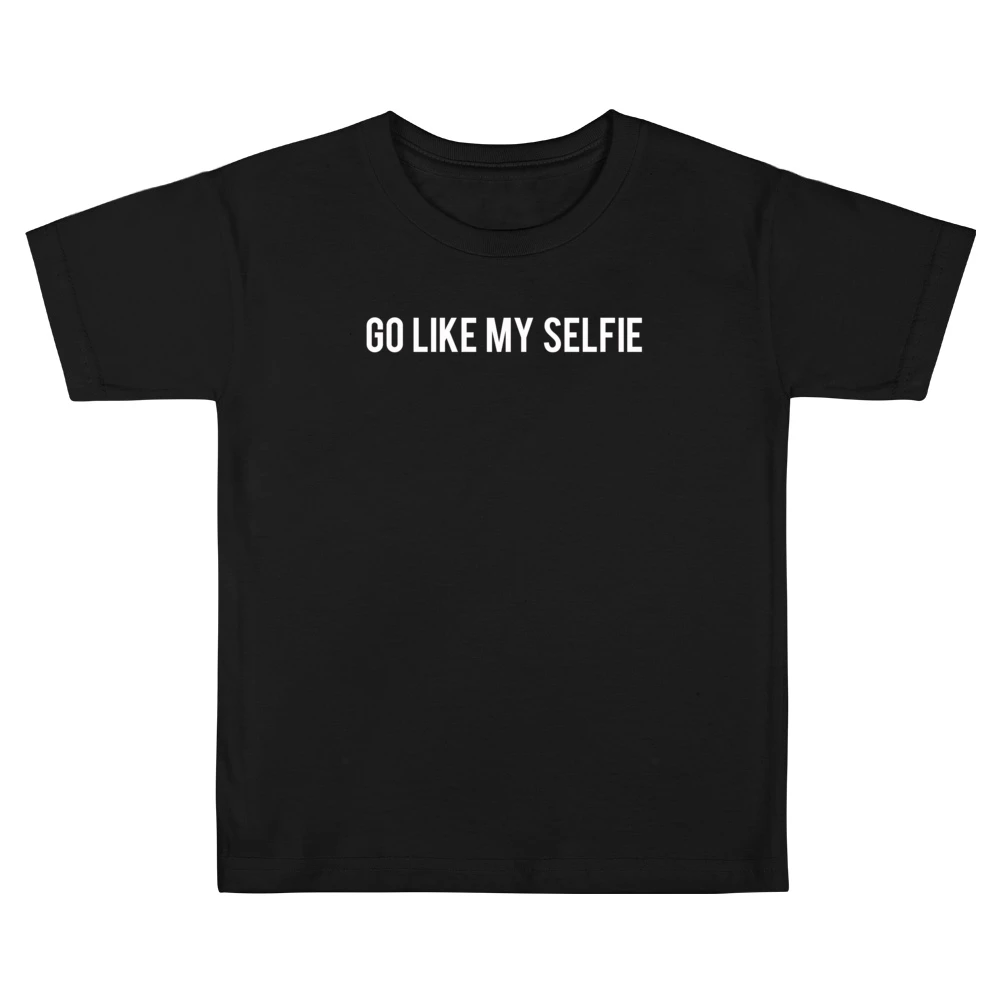 Go Like My Selfie Fun Popular Instafamous Celebrity Blogger Graphic Te Kids Boys Girls T-Shirt
