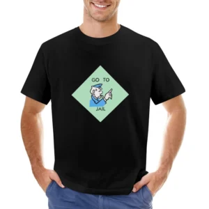Go To Jail Funny Classic Monopoly Game Board Graphic Retro Tee Shirt Asian Size Men T-Shirt