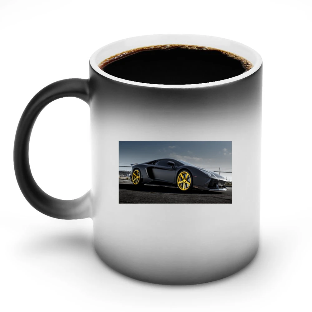 Gold Rims Lamborghini tshirt Discoloration Mug