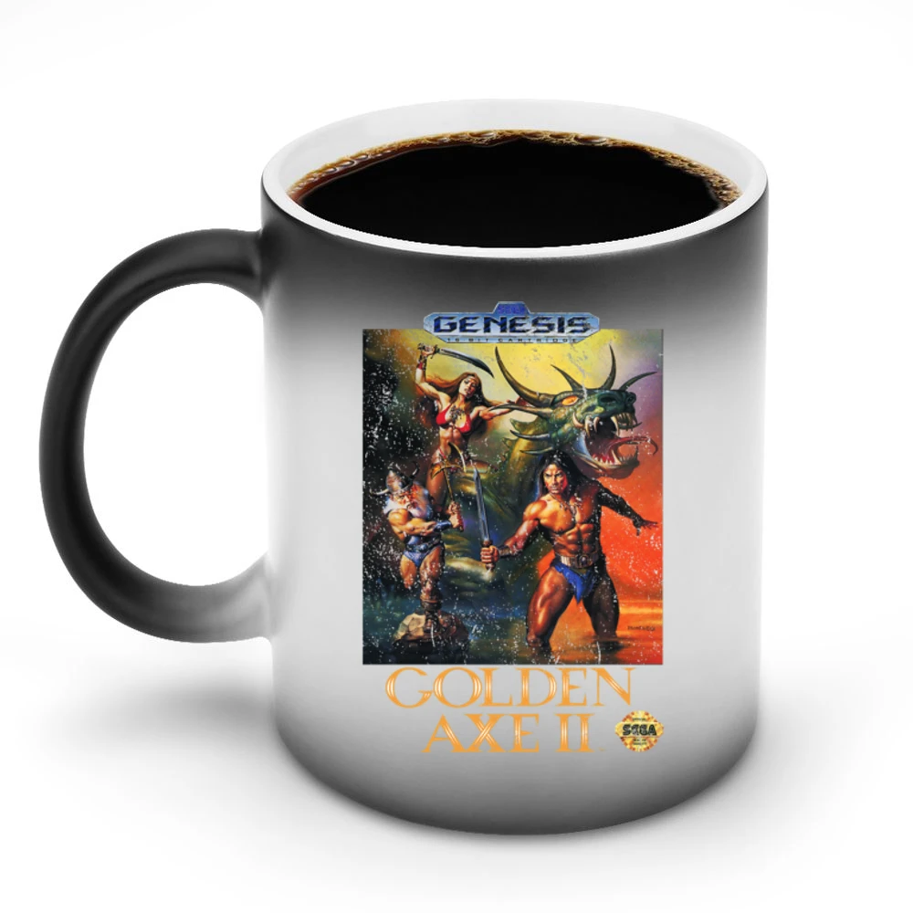 Golden Axe 2 Sega Genesis Old School Retro Video Game Fan Distressed T Discoloration Mug