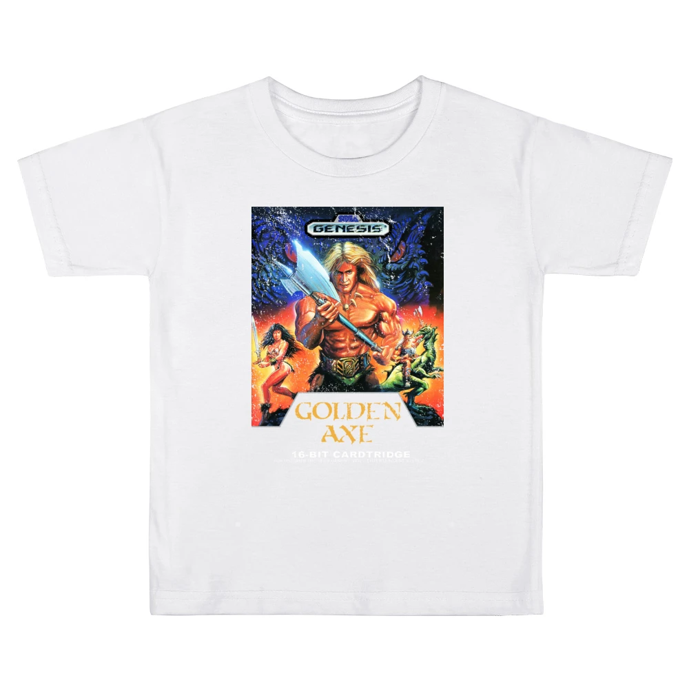 Golden Axe Sega Genesis Old School Retro Video Game Fan Distressed T S Kids Boys Girls T-Shirt