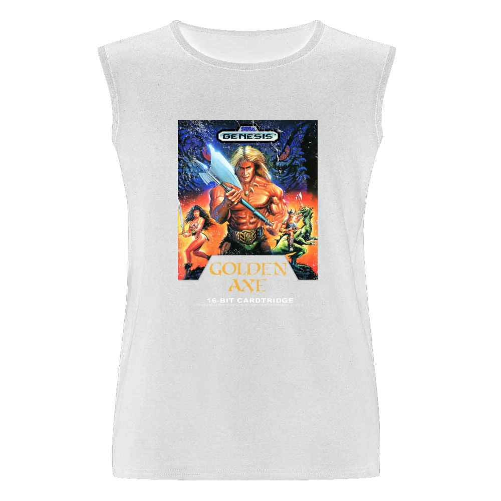 Golden Axe Sega Genesis Old School Retro Video Game Fan Distressed T S Men Sleeveless T-Shirt