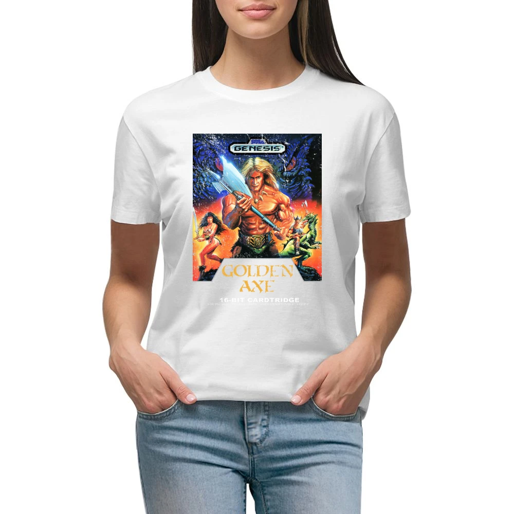 Golden Axe Sega Genesis Old School Retro Video Game Fan Distressed T S Premium Women Ladies T-shirt