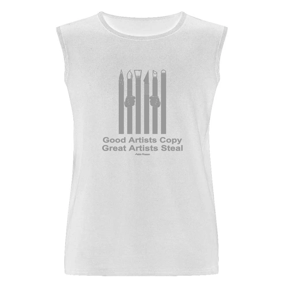 Good artists copy great artist steal - pablo picasso Men Sleeveless T-Shirt