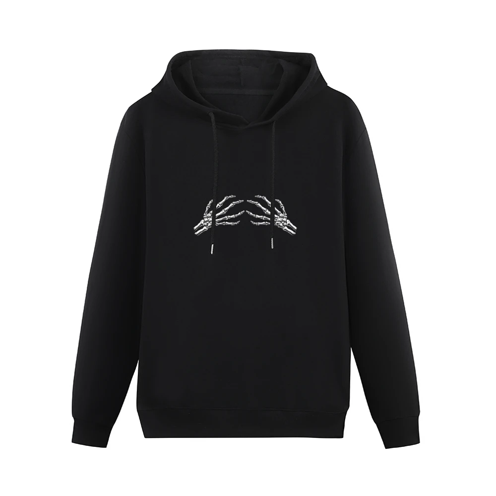Grabbed by Skeletal skeleton hands fingers Men Hoodie Without Pocket