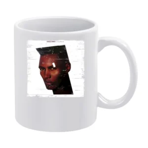 Grace Jones Living My Life Album Cover Distressed Image White Mug