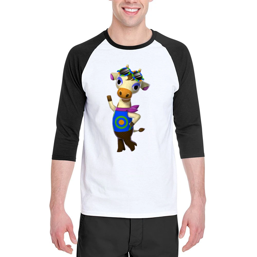 Gracie From Animal Crossing Nintendo Character Video Game Men 3/4 Sleeve T-Shirt