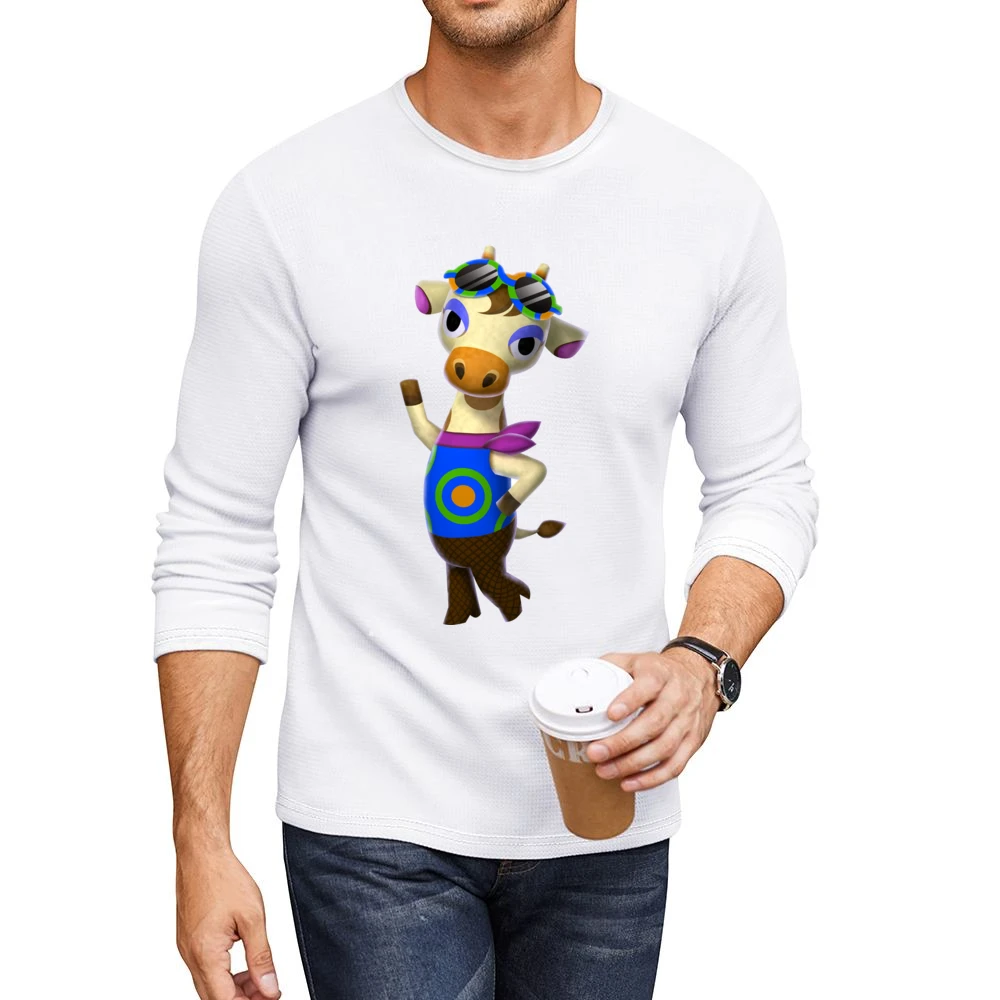 Gracie From Animal Crossing Nintendo Character Video Game Men CrewNeck Long Sleeve T-Shirt