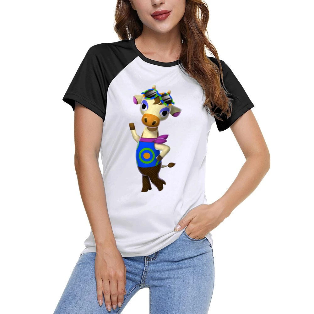 Gracie From Animal Crossing Nintendo Character Video Game Women Ladies Short Sleeve T-Shirt