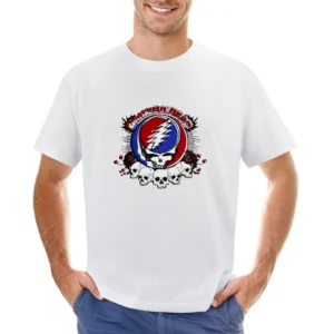 Grateful death skull Asian Size Men T-Shirt