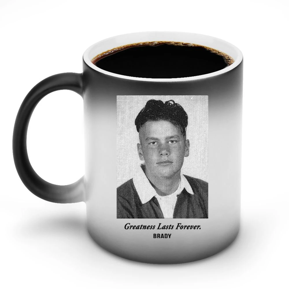 Greatness Lasts Forever Tom Brady Yearbook Discoloration Mug