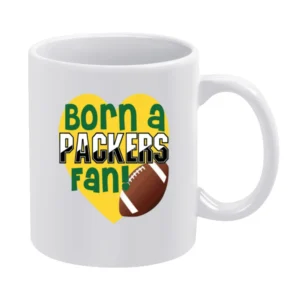 Green Bay Packers Fan Tshirt White Mug