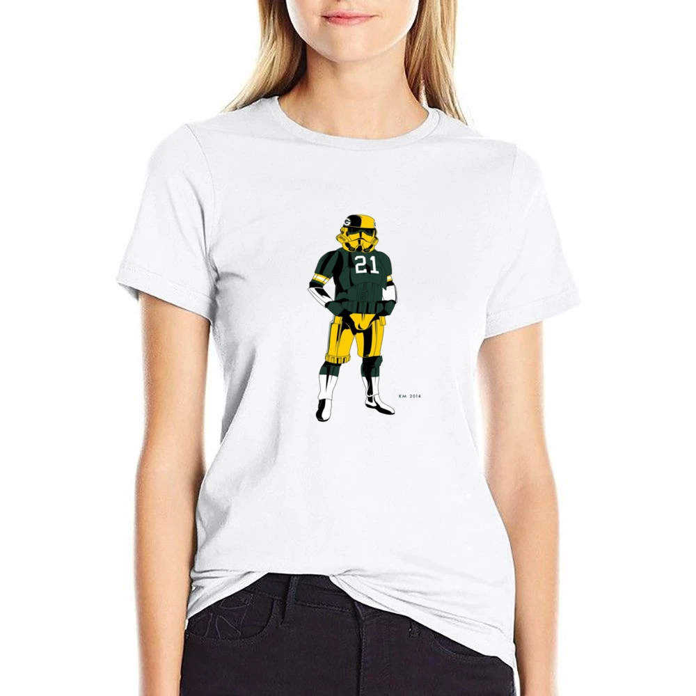 Green Bay Packers Storm Trooper Tshirt US Size Women Ladies T-shirt