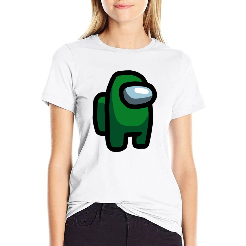 Green Suspect Fun Video Game Fan US Size Women Ladies T-shirt