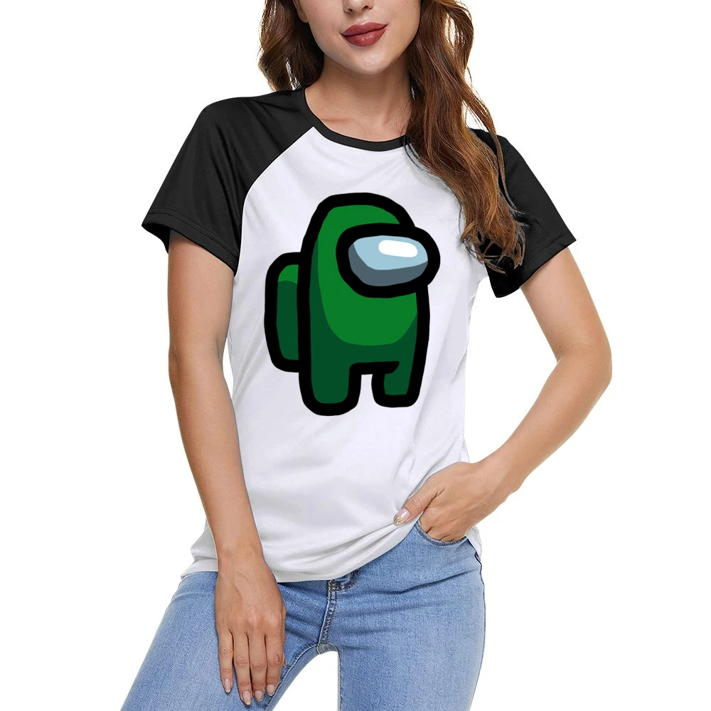 Green Suspect Fun Video Game Fan Women Ladies Short Sleeve T-Shirt