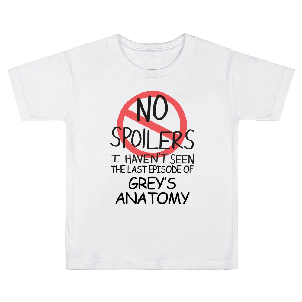 Greys Anatomy No Spoilers Last Episode Tv Funny Kids Boys Girls T-Shirt