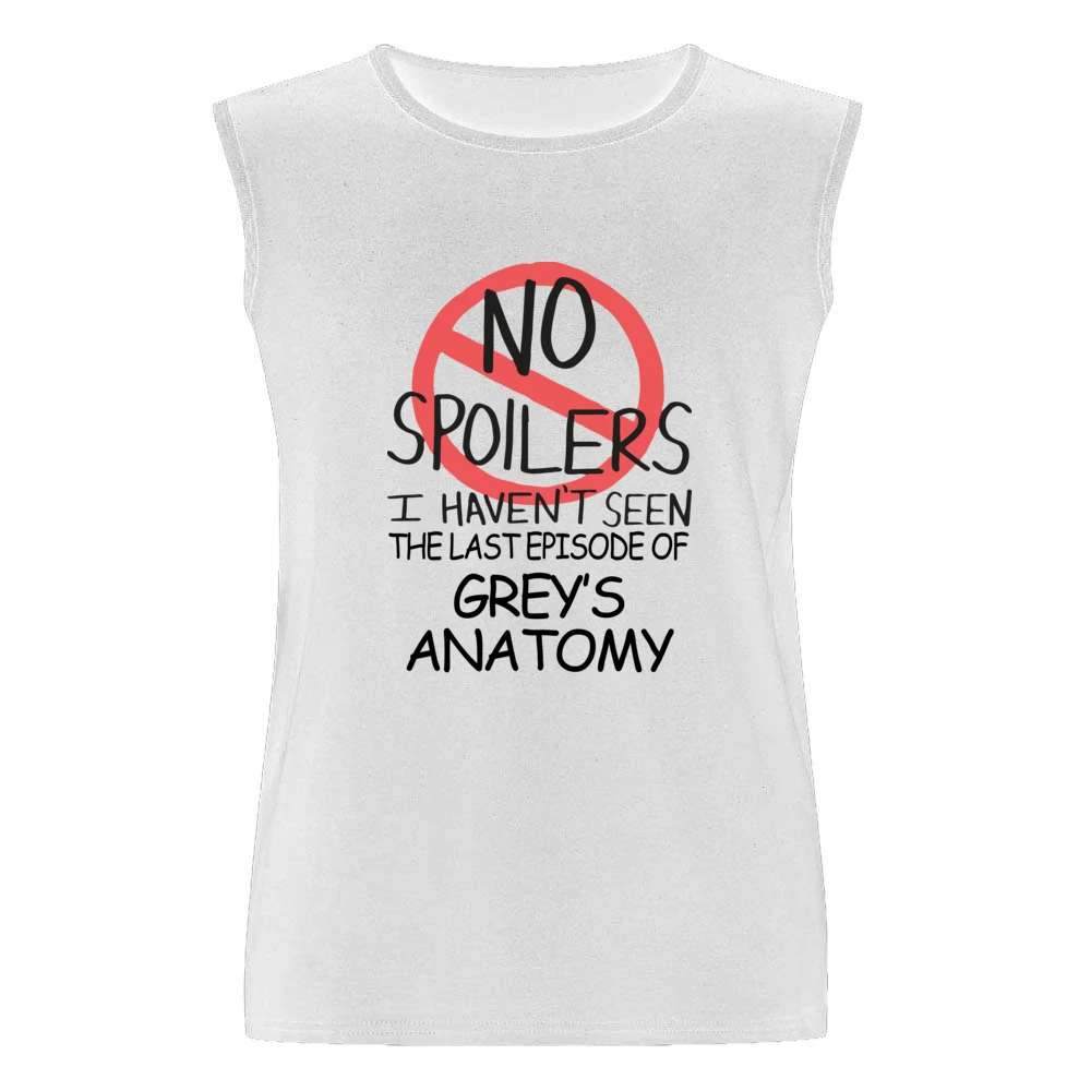 Greys Anatomy No Spoilers Last Episode Tv Funny Men Sleeveless T-Shirt