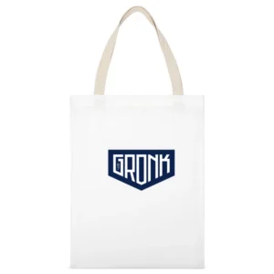 Gronk 87 Football White Canvas Tote Shopping Bag