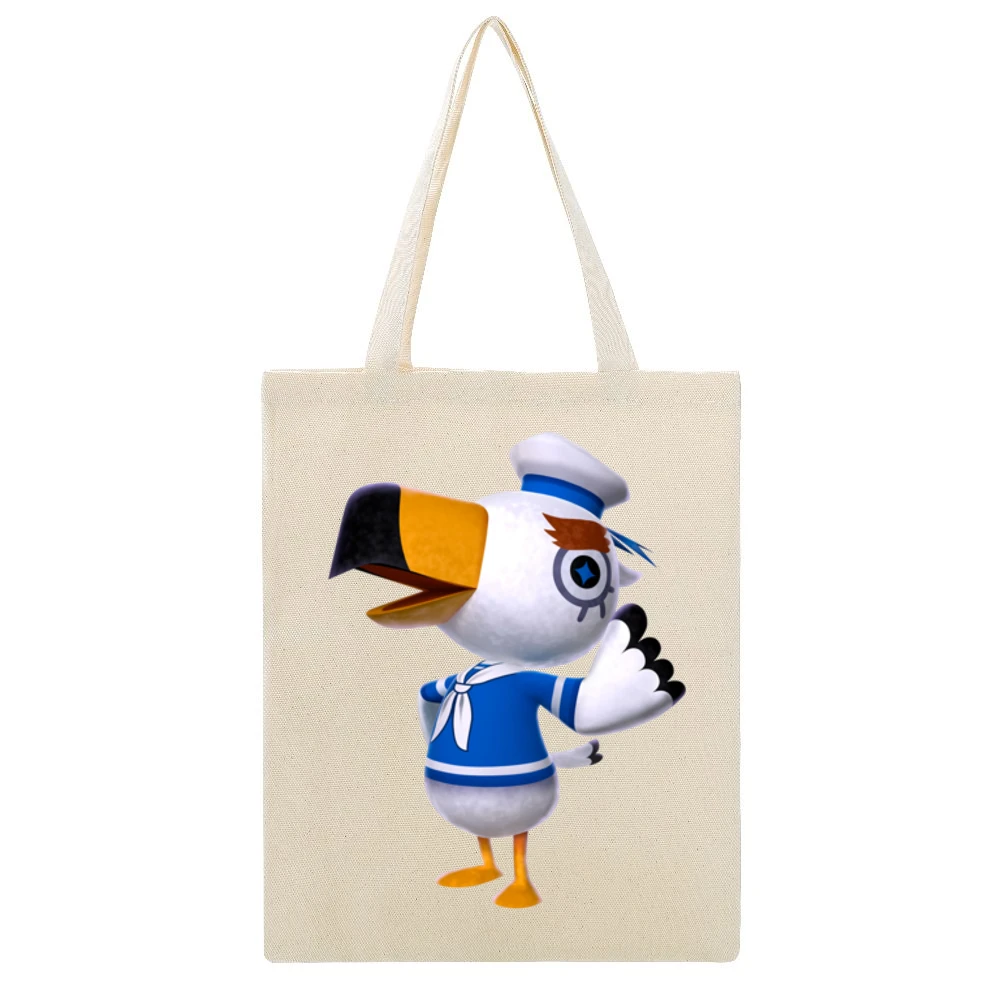 Gulliver From Animal Crossing Nintendo Character Video Game Beige Canvas Tote Shopping Bag