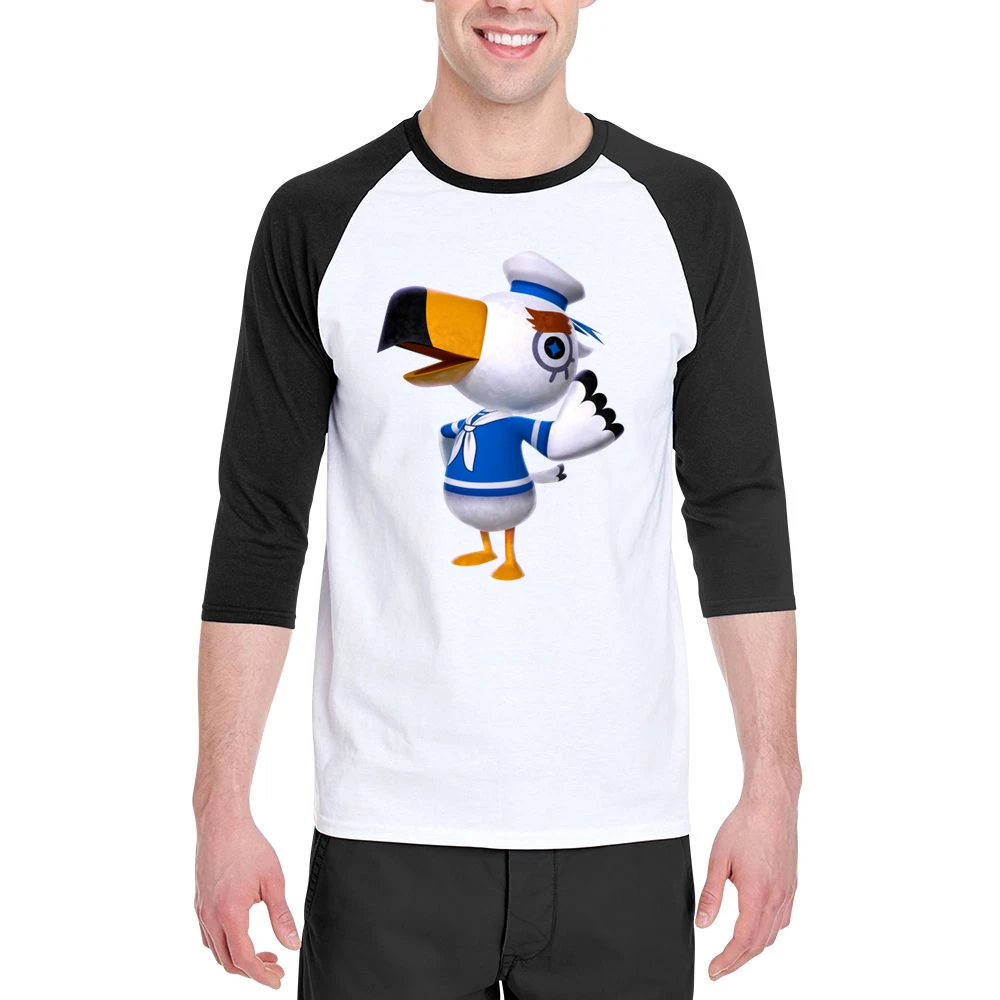 Gulliver From Animal Crossing Nintendo Character Video Game Men 3/4 Sleeve T-Shirt
