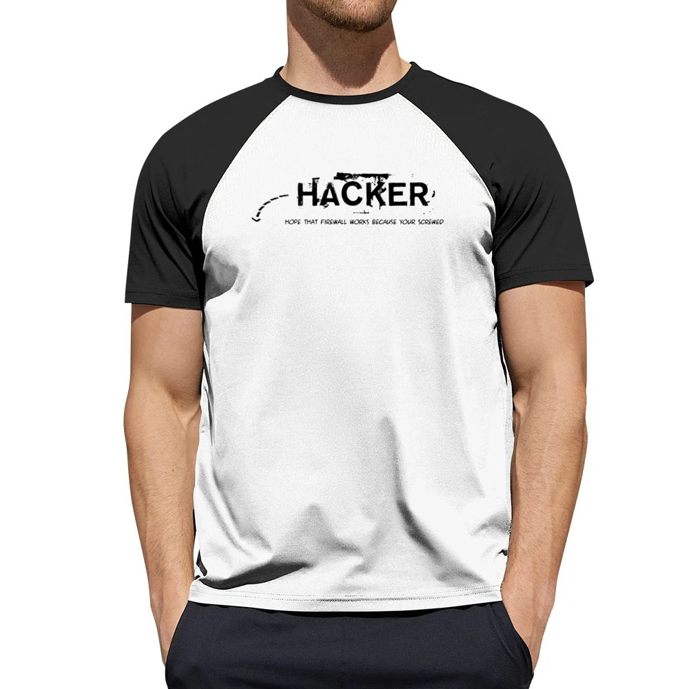 Hacker hope thats firewall works coause you are screw Men Short Sleeve T-Shirt