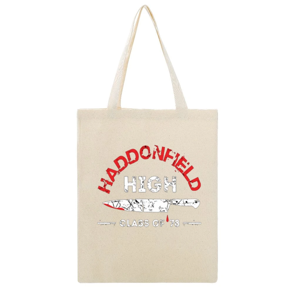 Haddenfield High Class of 78 Beige Canvas Tote Shopping Bag