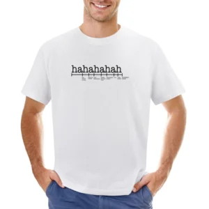 Haha Scale Of Funny Lol Text Meanings Fun Graphic Tee Shirt Asian Size Men T-Shirt