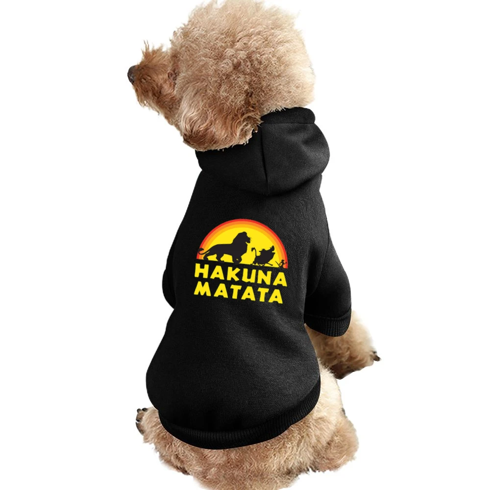Hakuna Matata No Worries Fun Lion King Simba Graphic Pet Apparel Clothes