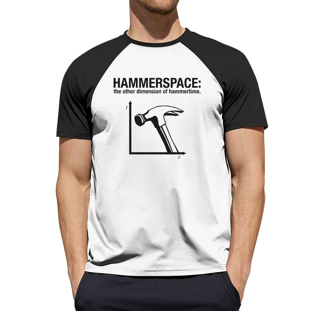Hammerspace Funny Retro Hammertime Parody Men Short Sleeve T-Shirt