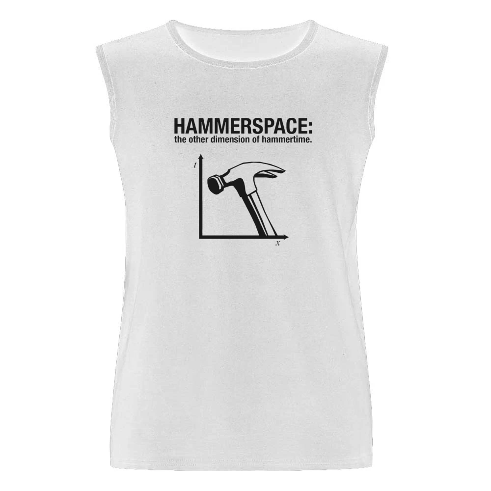 Hammerspace Funny Retro Hammertime Parody Men Sleeveless T-Shirt
