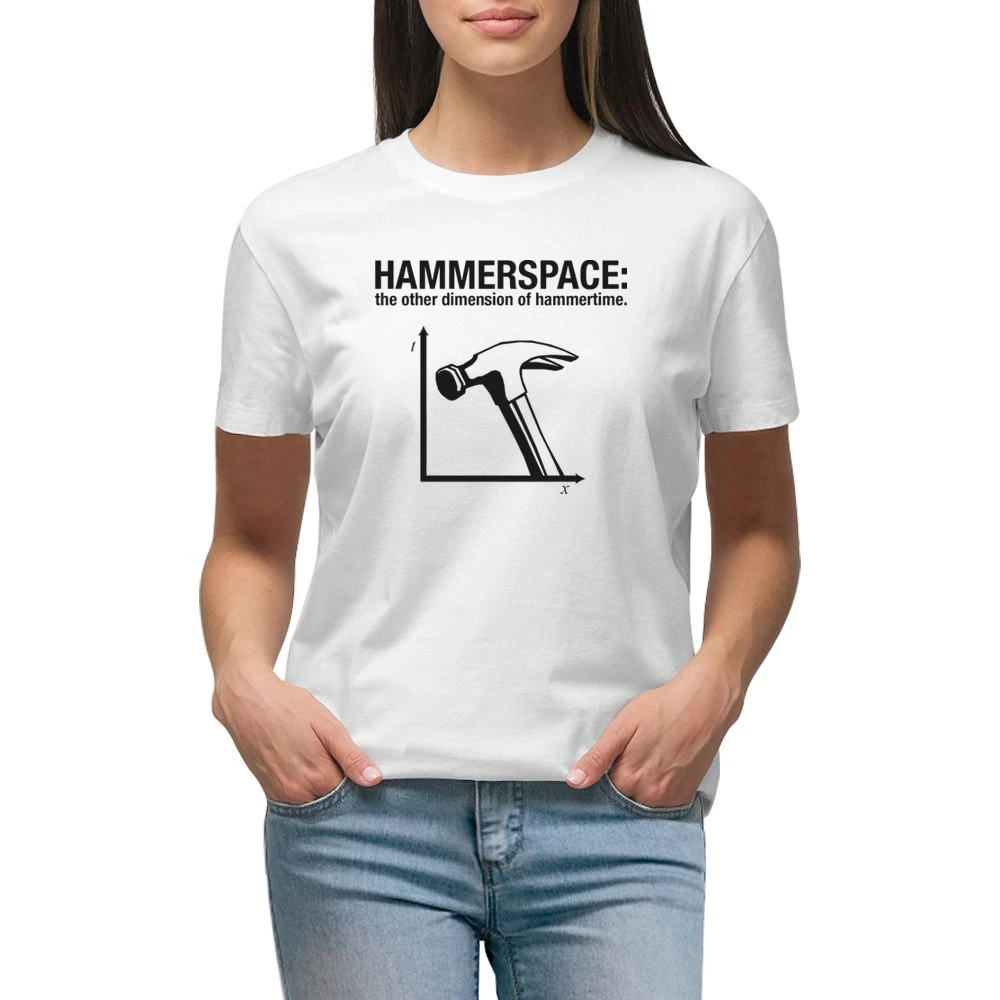 Hammerspace Funny Retro Hammertime Parody Premium Women Ladies T-shirt