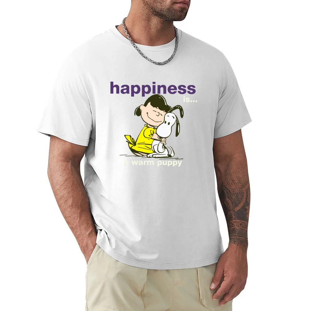 Happiness is a warm puppy - girls hugh a little dog Premium Men T-shirt