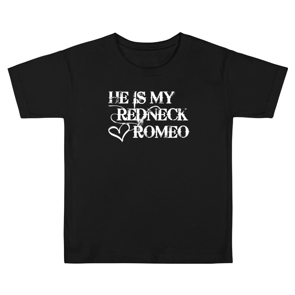 He Is My Redneck Romeo Country Music Aldean Fun Couples Graphic T Shir Kids Boys Girls T-Shirt