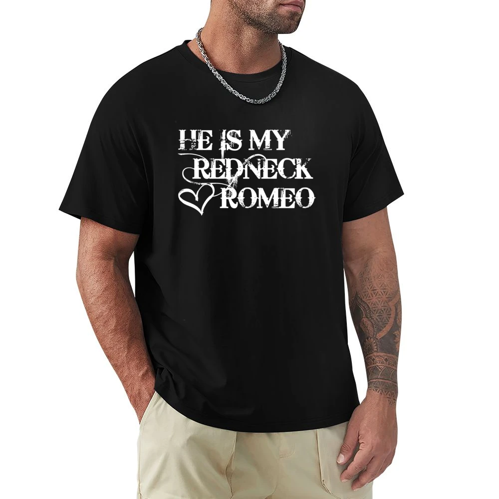 He Is My Redneck Romeo Country Music Aldean Fun Couples Graphic T Shir Premium Men T-shirt