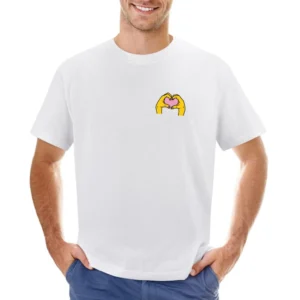 Heart Hands Instagram Sticker Graphic Crewneck Sweatshirt Asian Size Men T-Shirt