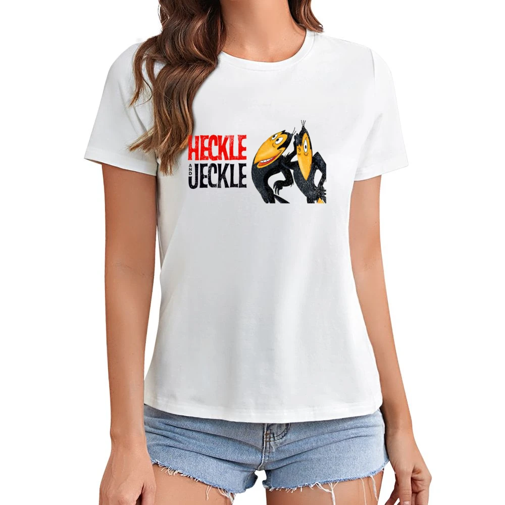 Heckle And Jeckle Fun Cool Vintage Style Distressed Graphic Retro Tv S Asian Size Women Ladies T-shirt