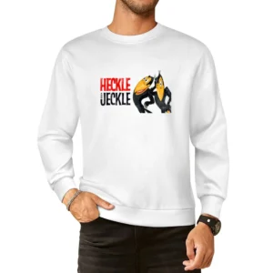 Heckle And Jeckle Fun Cool Vintage Style Distressed Graphic Retro Tv S European Size Pullover Sweater