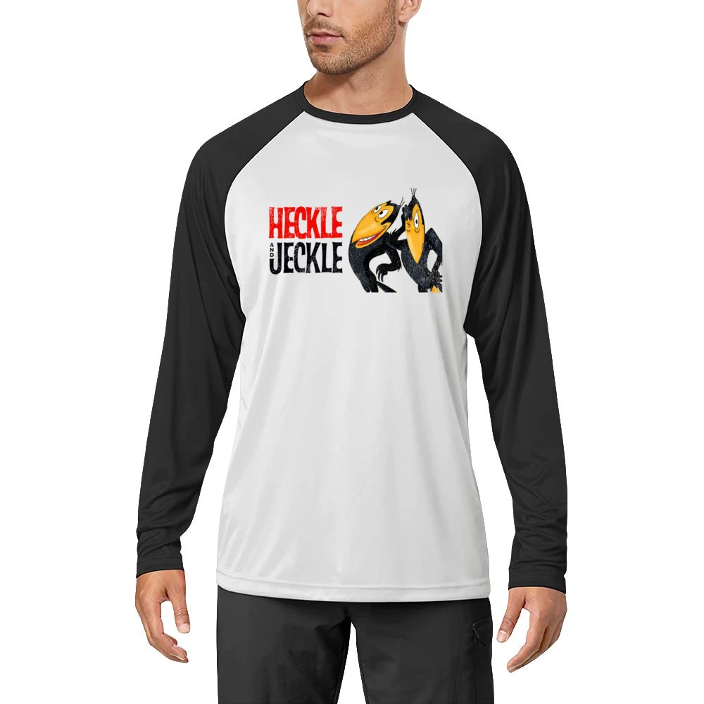 Heckle And Jeckle Fun Cool Vintage Style Distressed Graphic Retro Tv S Men Long Sleeve T-Shirt