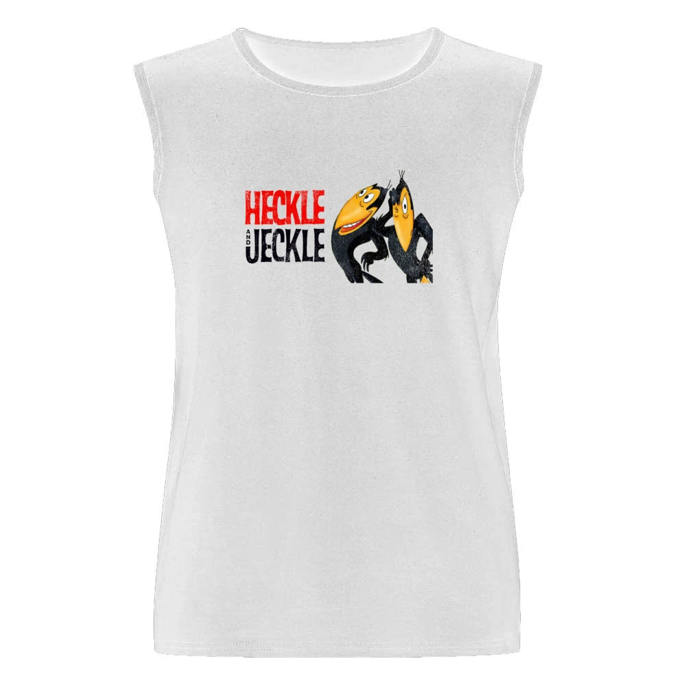 Heckle And Jeckle Fun Cool Vintage Style Distressed Graphic Retro Tv S Men Sleeveless T-Shirt