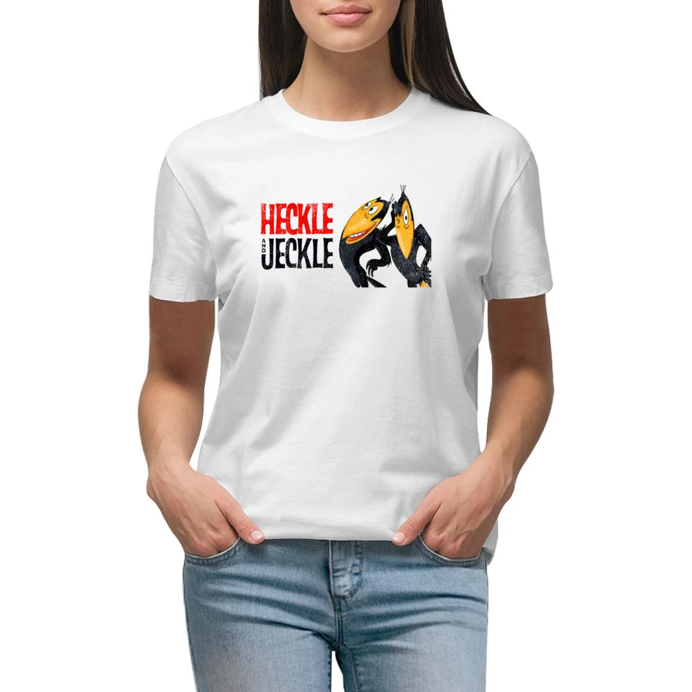 Heckle And Jeckle Fun Cool Vintage Style Distressed Graphic Retro Tv S Premium Women Ladies T-shirt