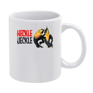 Heckle And Jeckle Fun Cool Vintage Style Distressed Graphic Retro Tv S White Mug