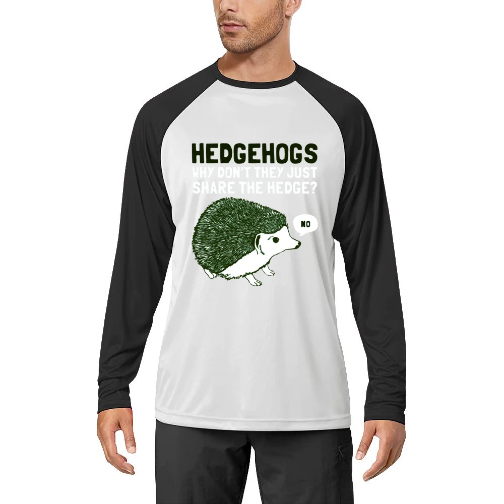 Hedge-hogs why don't they share the hedge? Men Long Sleeve T-Shirt