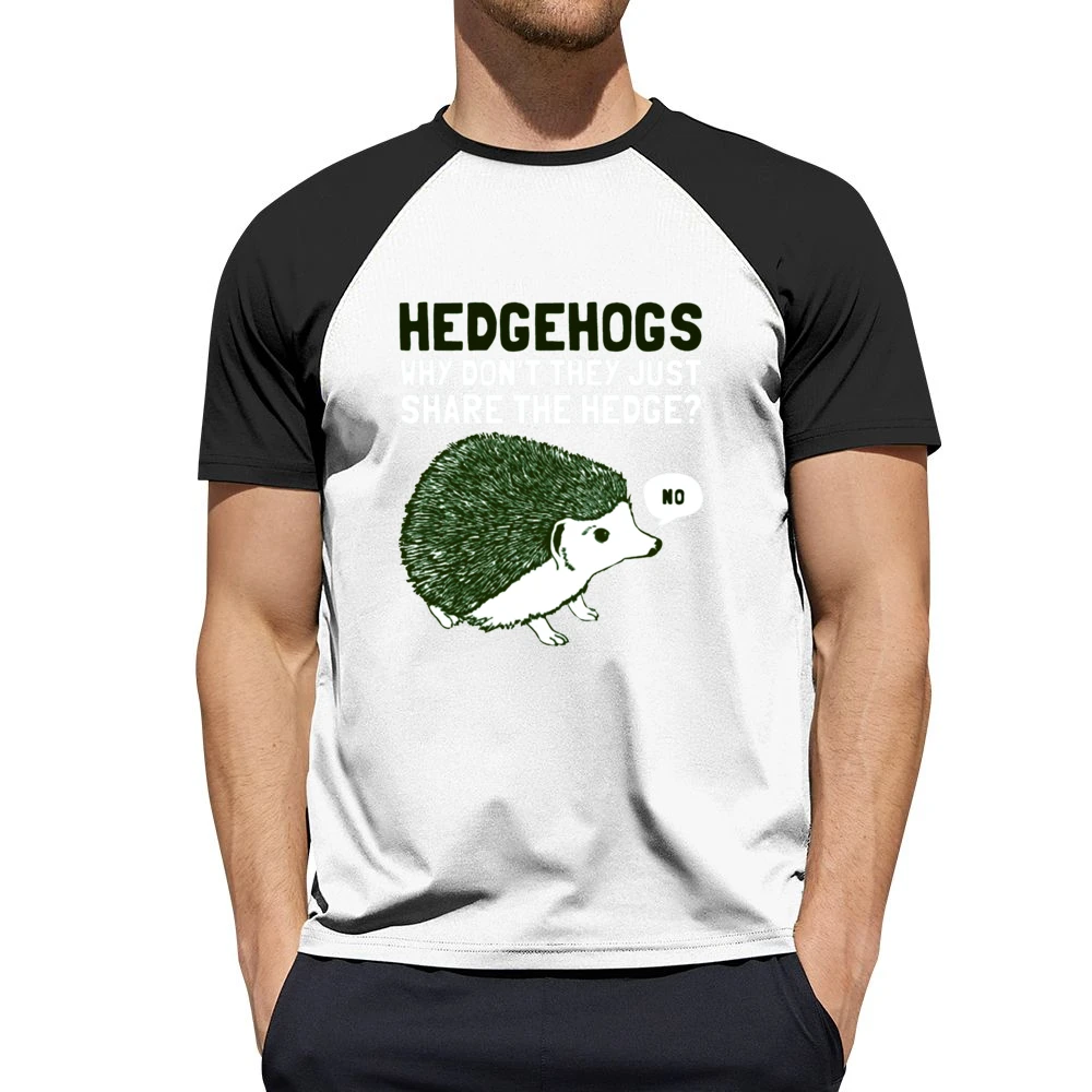 Hedge-hogs why don't they share the hedge? Men Short Sleeve T-Shirt