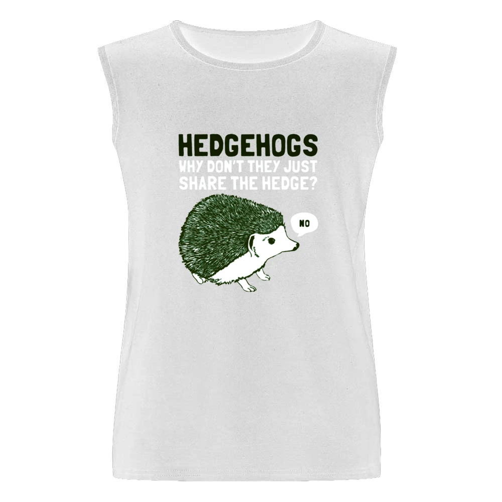 Hedge-hogs why don't they share the hedge? Men Sleeveless T-Shirt