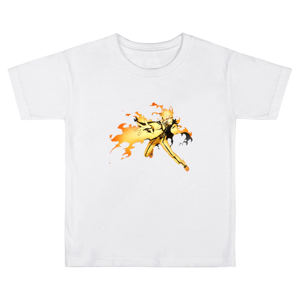 Hermit Naruto sage mode with kurama nine tails beast chakra anime mang Kids Boys Girls T-Shirt