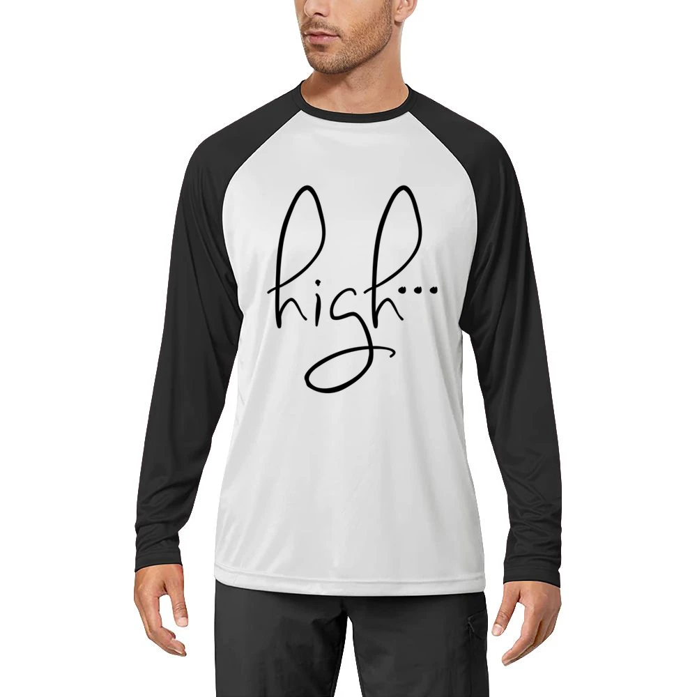High Fun Party Graphic Tee Shirt Men Long Sleeve T-Shirt